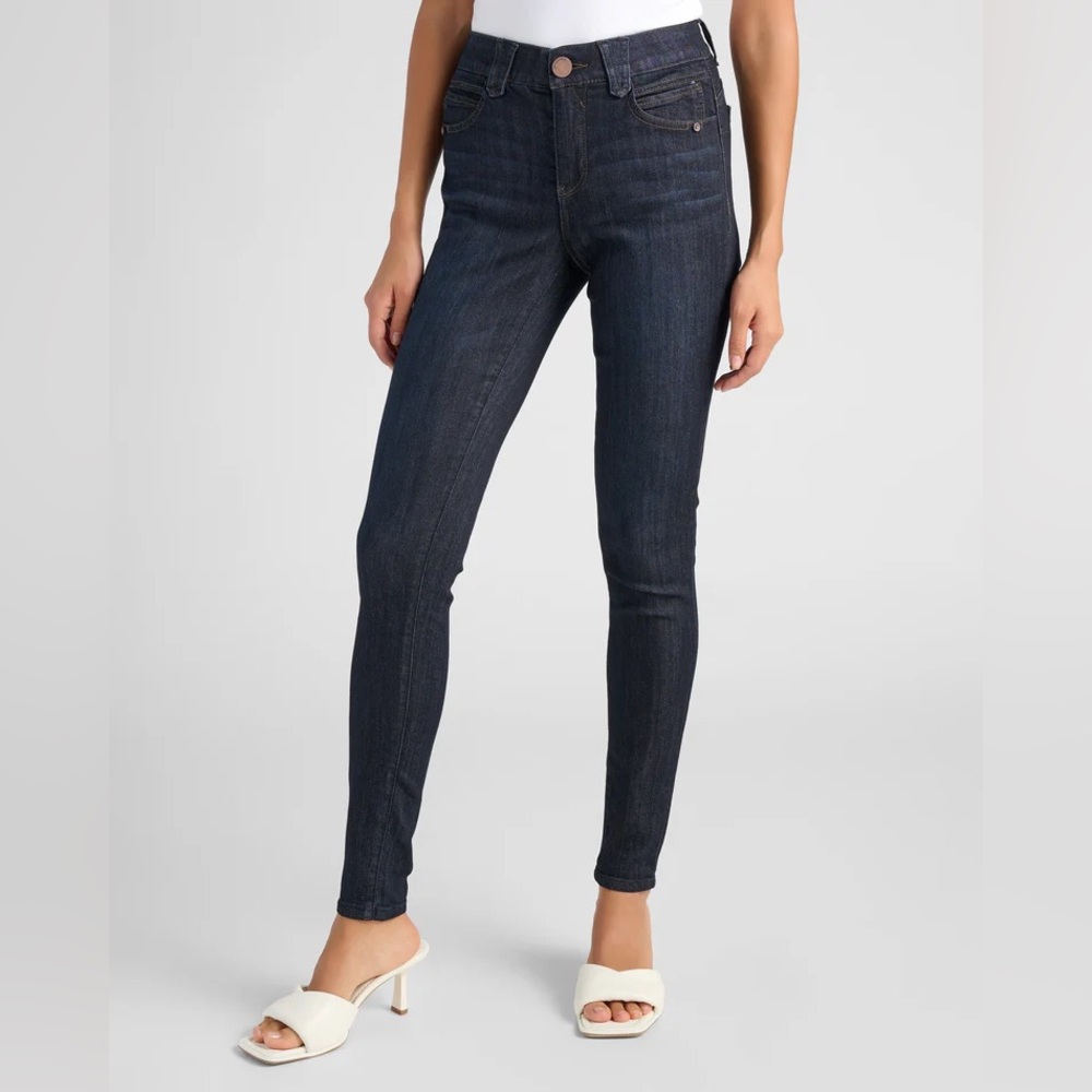 Democracy Ab-Solution High Rise Skinny Jeans Size 8 Dark Wash Stretch Denim